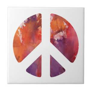 Peace Sign Tile