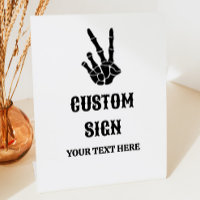 Peace Sign Till Death Do Us Party Custom Sign