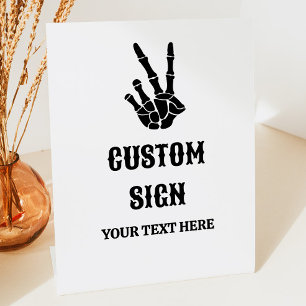 Peace Sign Till Death Do Us Party Custom Sign