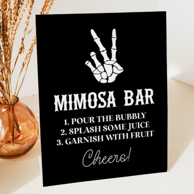 Peace Sign Till Death Do Us Party Mimosa Bar Sign (Creator Uploaded)