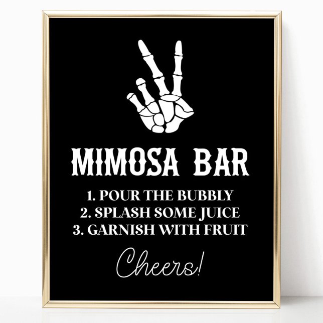 Peace Sign Till Death Do Us Party Mimosa Bar Sign (Creator Uploaded)