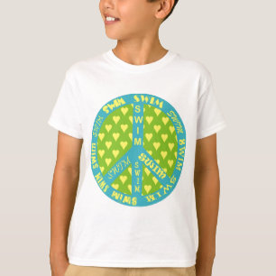 Peace Sign with Swim in Frame T-Shirt