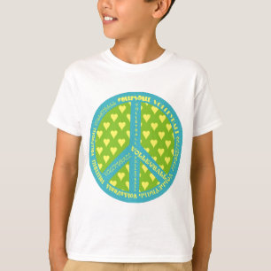 Peace Sign with Volleyball in Frame T-Shirt