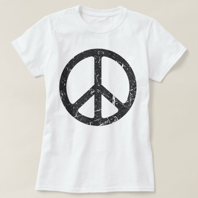 Peace sign woman children men  T-Shirt (Design Front)