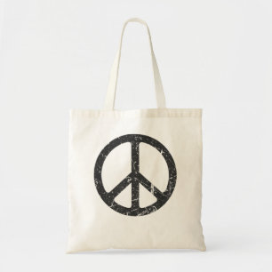 Peace sign woman children men  tote bag