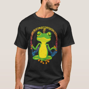 Peace Sign Yoga Frogs Cool Peace Frog T-Shirt