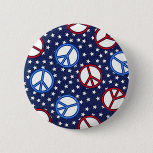 Peace Signs 6 Cm Round Badge