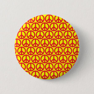 Peace Signs 6 Cm Round Badge