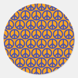 Peace Signs Classic Round Sticker