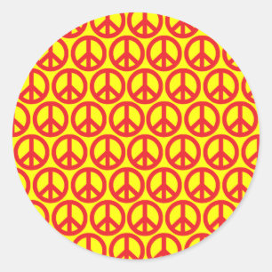 Peace Signs Classic Round Sticker