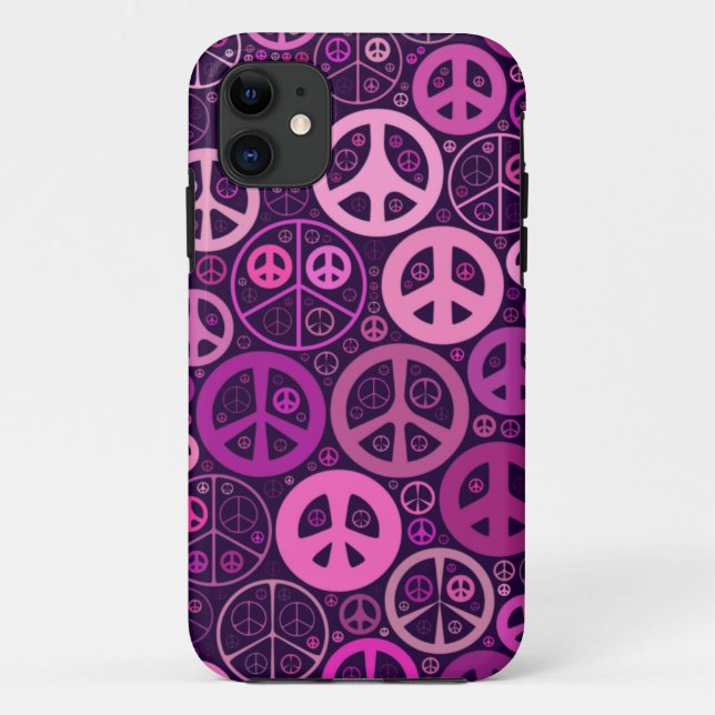 Peace Signs Collage Case-Mate iPhone Case (Back)