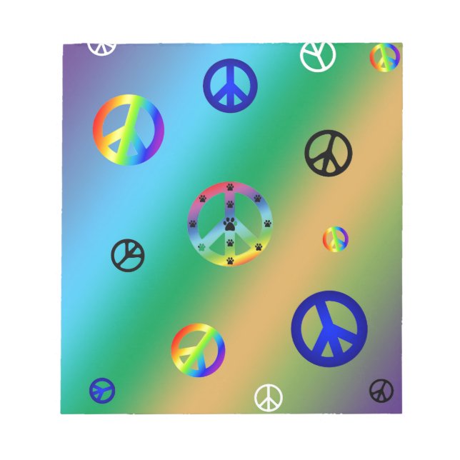 Peace Signs Notepad (Front)