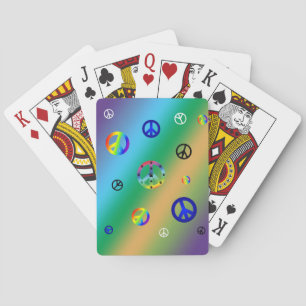 Peace Signs Playing Cards