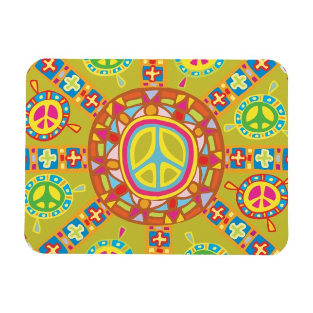 Peace Signs, Symbols Magnet (Horizontal)