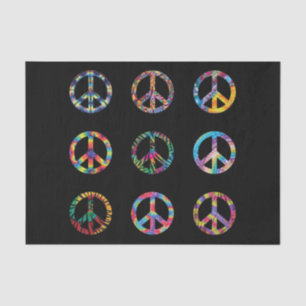 Peace signs tissue paper
