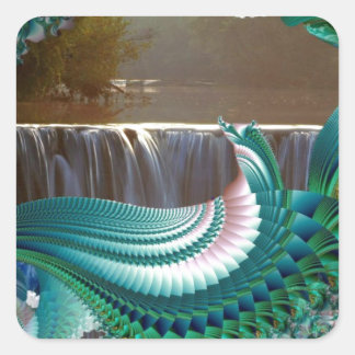 Peace Square Sticker