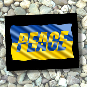 PEACE Stand with Ukraine, Ukraine Inspired, No War Postcard