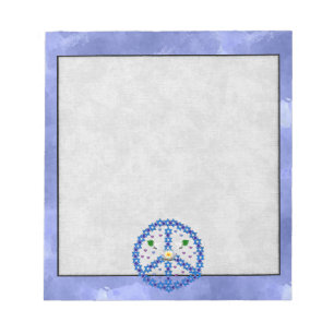 Peace Star Of David Notepad
