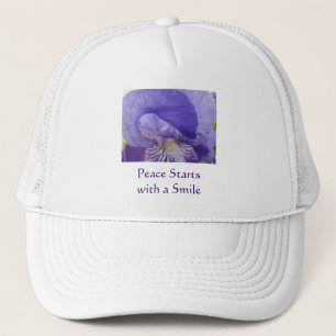 Peace Starts with a Smile! Trucker's Hats Irises