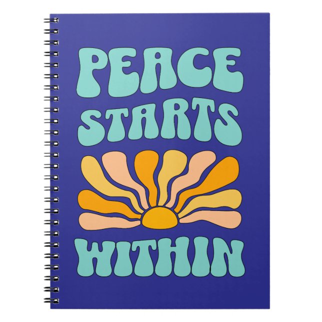 Peace Starts Within		 Notebook (Front)
