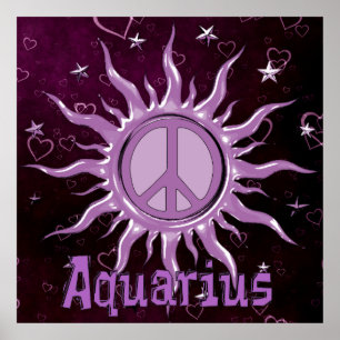 Peace Sun Aquarius Poster