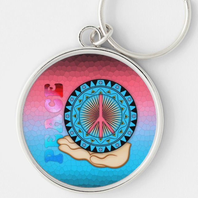 Peace ~ Sun Key Ring (Front)