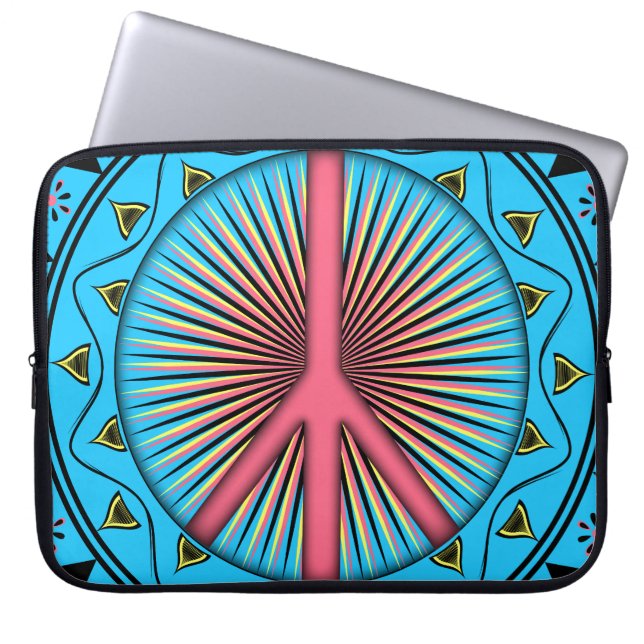 Peace ~ Sun Laptop Sleeve (Front)