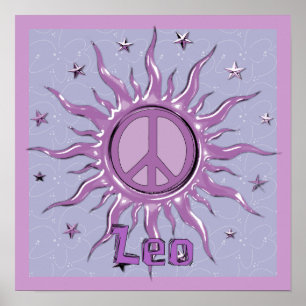 Peace Sun Leo Poster