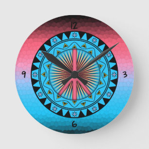 Peace ~ Sun Round Clock