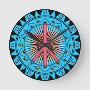 Peace ~ Sun Round Clock