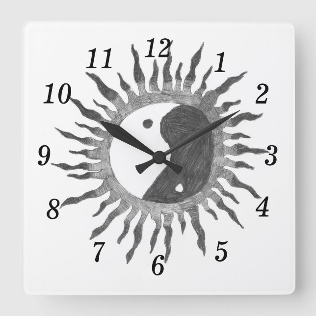 Peace Sun Wall Clock (Front)
