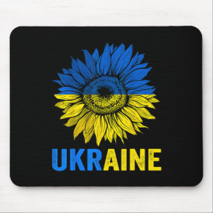 Peace Sunflower Ukrainian Flag Ukraine Lover Ukrai Mouse Pad