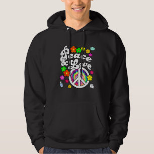 Peace Symbol And Love For Women Om Symbol Yogi Yog Hoodie