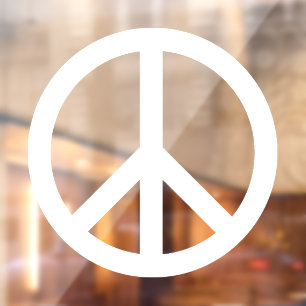 Peace symbol Anti War white elegant modern