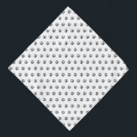 Peace symbol black white polka dot pattern dog bandana<br><div class="desc">Peace symbol,  anti war black and white polka dot pattern bandanna / dog bandanna.
Black peace symbol pattern on white background.
Minimalist,  modern,  elegant cute design.</div>