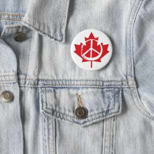 Peace Symbol Canada is Not for Sale to the USA 6 Cm Round Badge