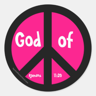 Peace Symbol Classic Round Sticker