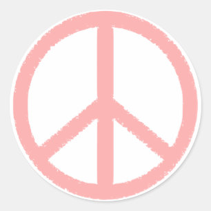 peace symbol classic round sticker