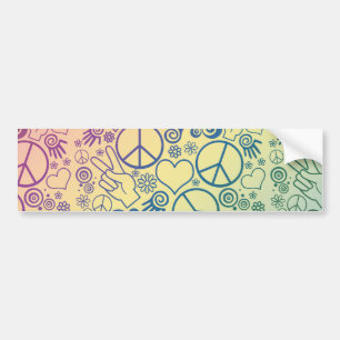 Peace Symbol Design Bumper Sticker