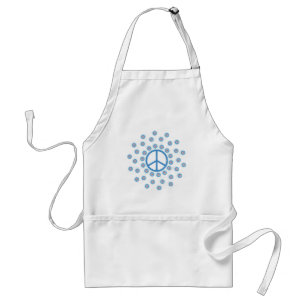 Peace Symbol Flowers Standard Apron