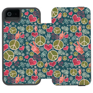 Peace Symbol Hipster Pacifism Sign Design Incipio Watson™ iPhone 5 Wallet Case