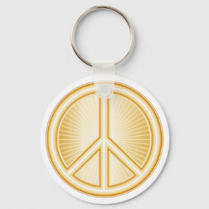 Peace Symbol Key Ring
