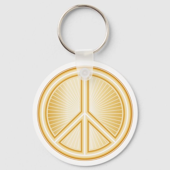 Peace Symbol Key Ring (Front)