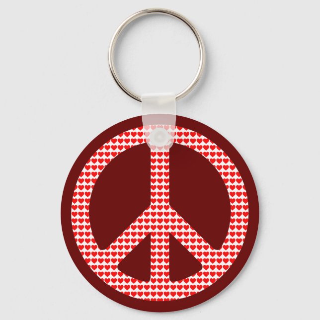 Peace Symbol Key Ring (Front)