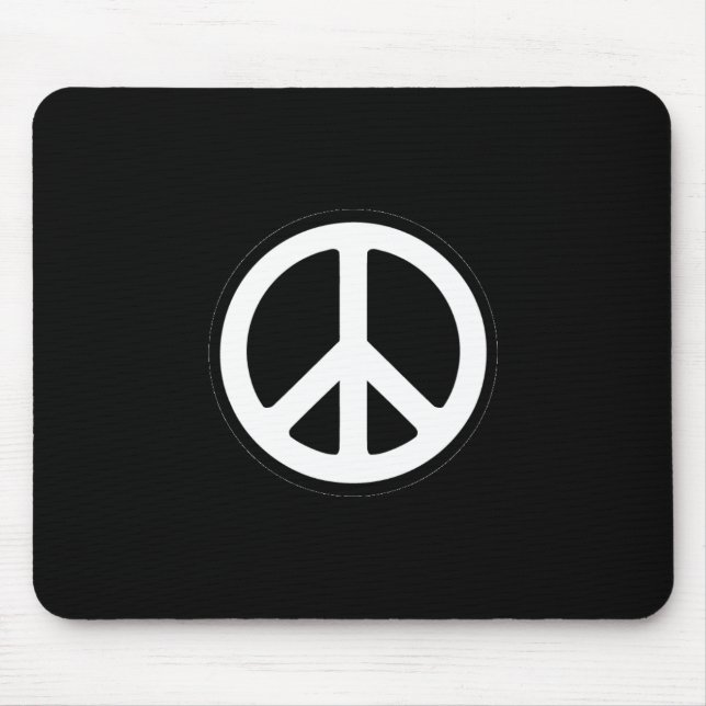 Peace Symbol Mouse Pad (Front)