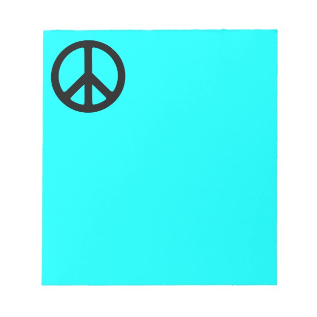 Peace Symbol Notepad (Front)