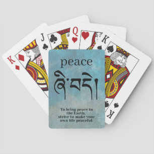Peace Symbol Playing Cards