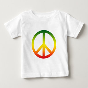 Peace Symbol Rasta Baby T-Shirt