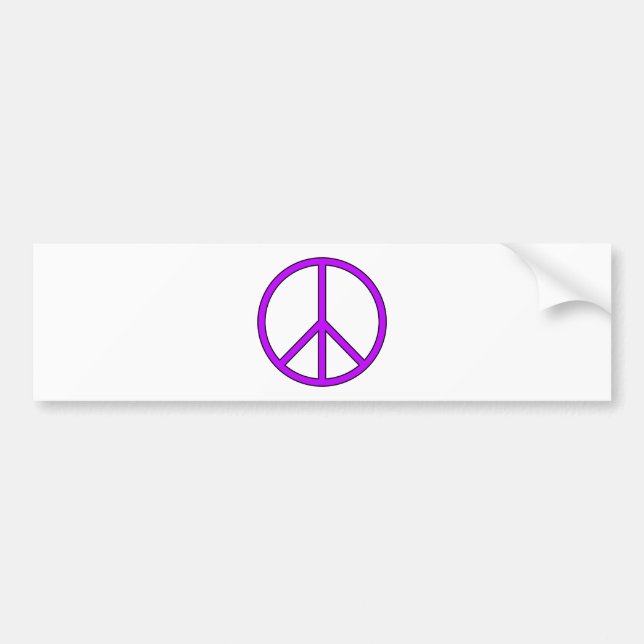Peace Symbol Sign Love Hippie Anti War Protest Bumper Sticker (Front)