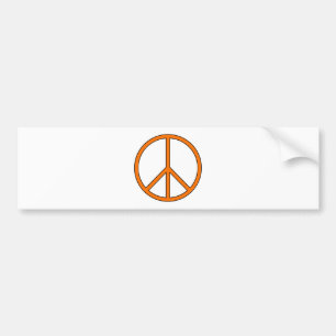 Peace Symbol Sign Love Hippie Anti War Protest Bumper Sticker